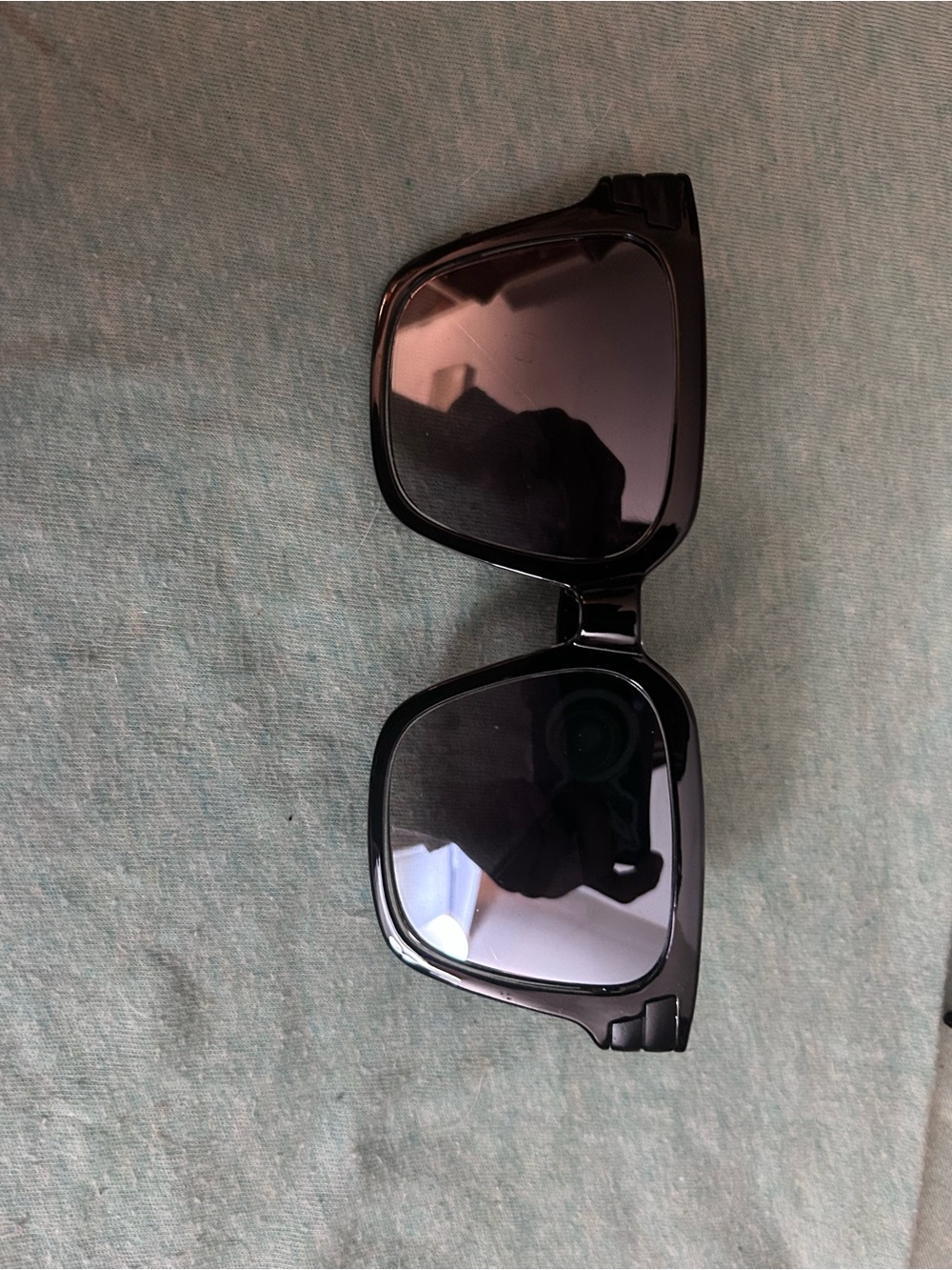 Nanette Lepore Black Square Sunglasses with Dark Lenses